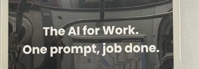 NYC subway AI ad